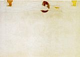 Entirety of Beethoven Frieze left1 by Gustav Klimt